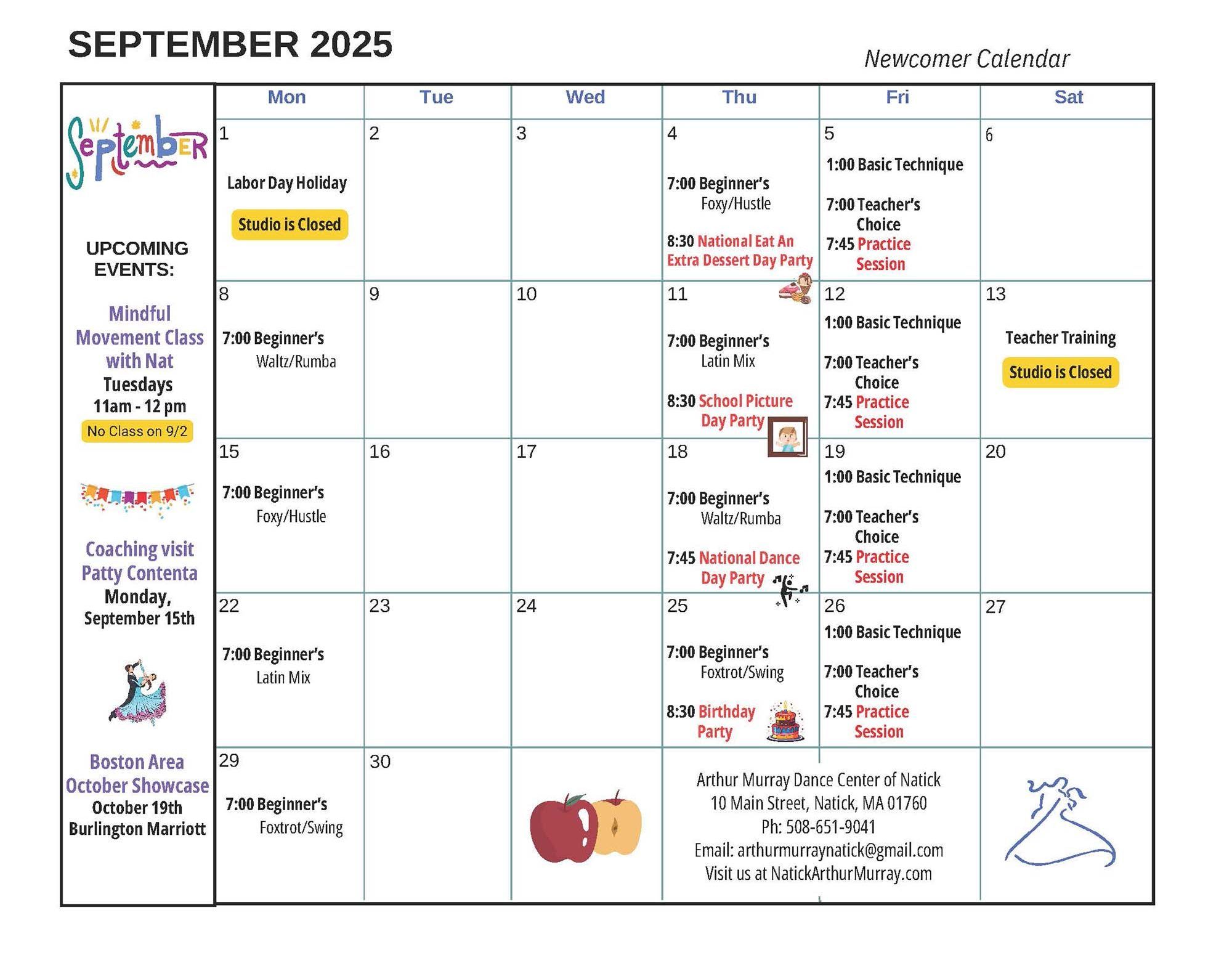 September 2025 Newcomer Natick