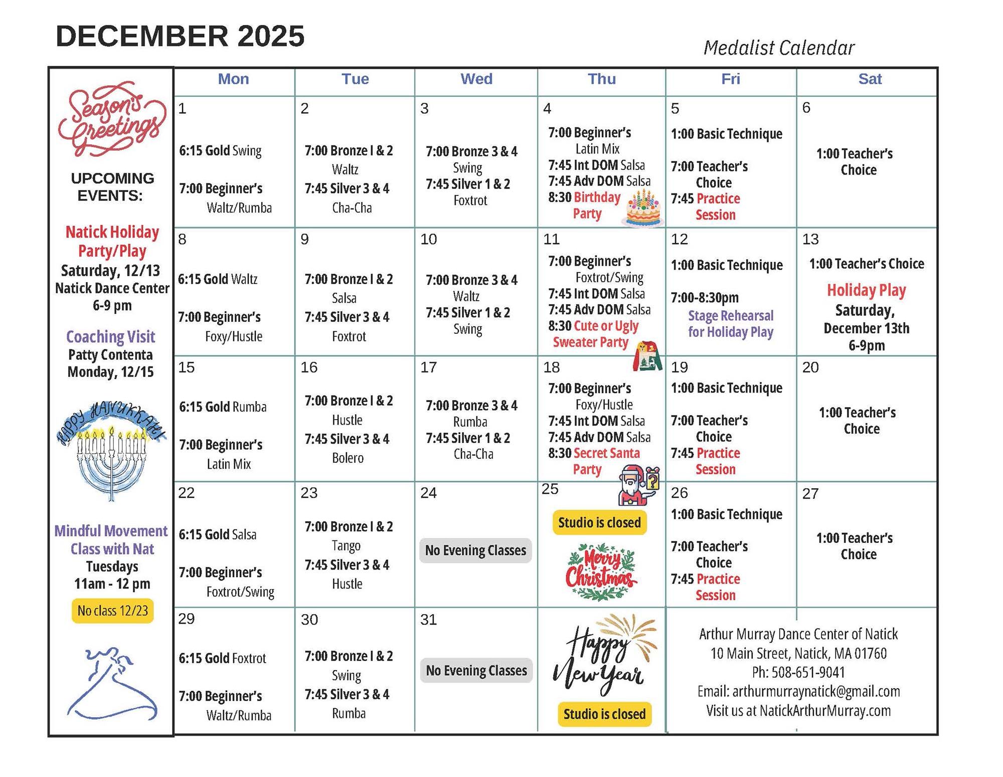 December 2025 - Medalist - Natick