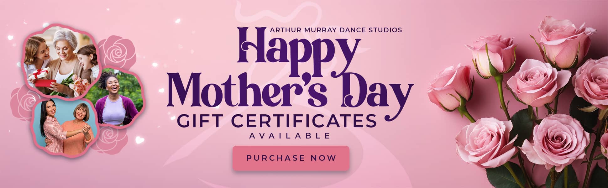 Valentines Day Dance Lesson Gift Certificates Arthur Murray Arthur Murray Dance Studios Mother's Day gift certificates available with 'Purchase Now' button