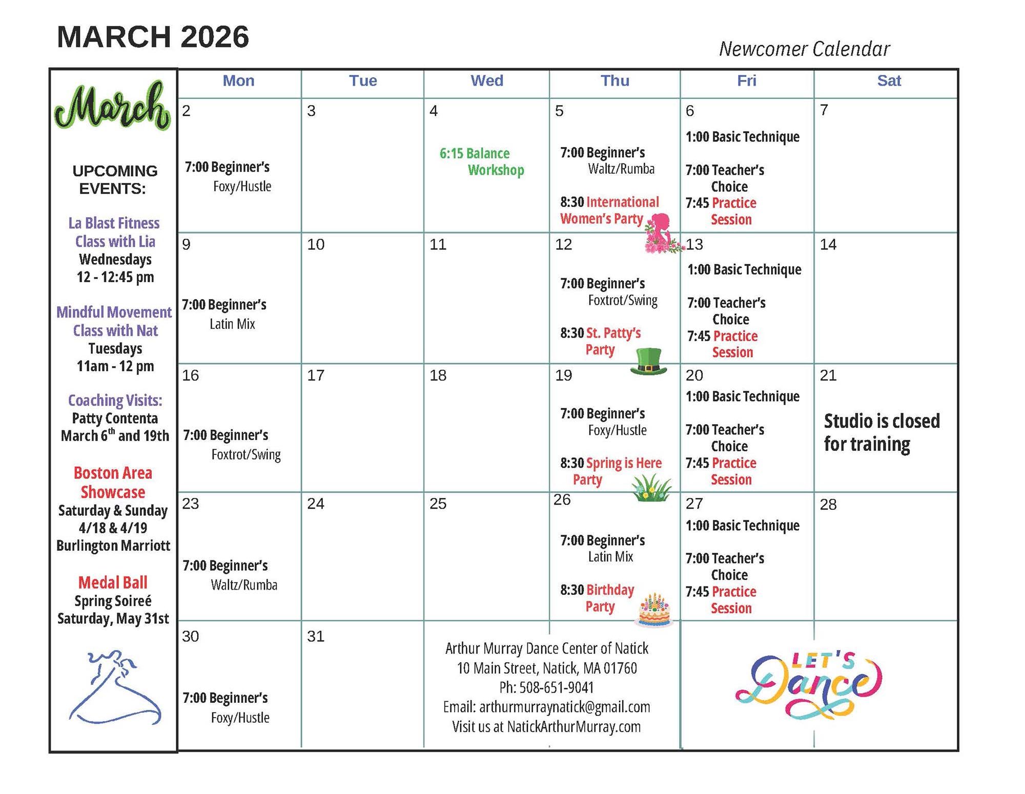 March 2026 Newcomer Natick