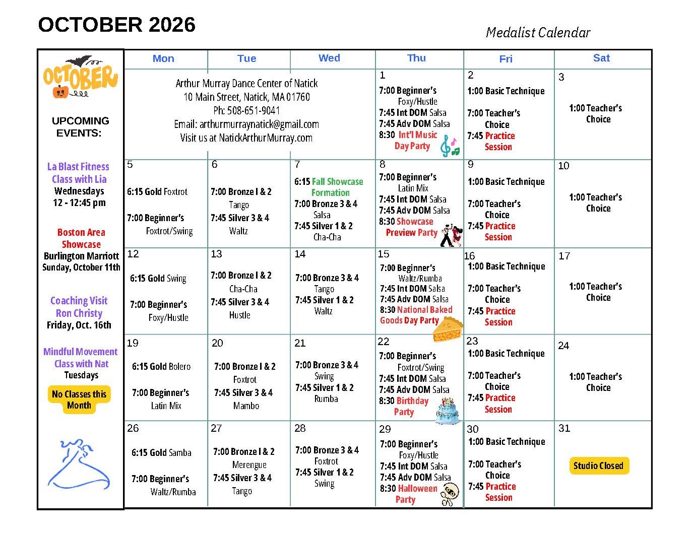 October 2026 - Medalist Natick