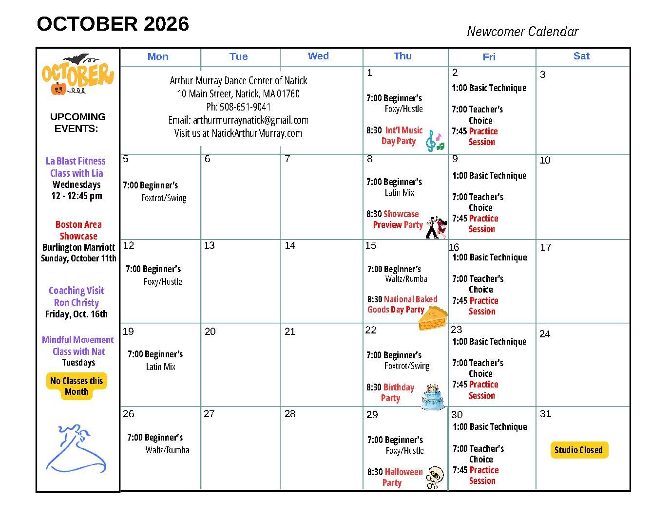 October 2026 - Newcomer Natick